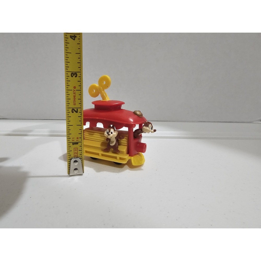 Chip and Dale Disney Wind-Up Trolley Car Toy Vintage Plastic - Picture 6 of 6